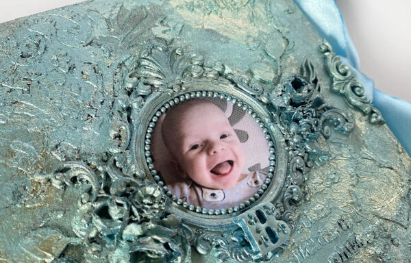 Chrzest niebieskie srebro